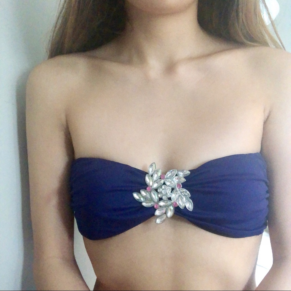 Victoria’s Secret jeweled swim bandeau